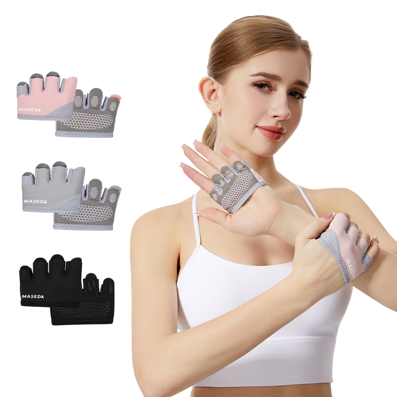 Yoga Fitness Usa - Coppia di Guanti Fitness Senza Dita: