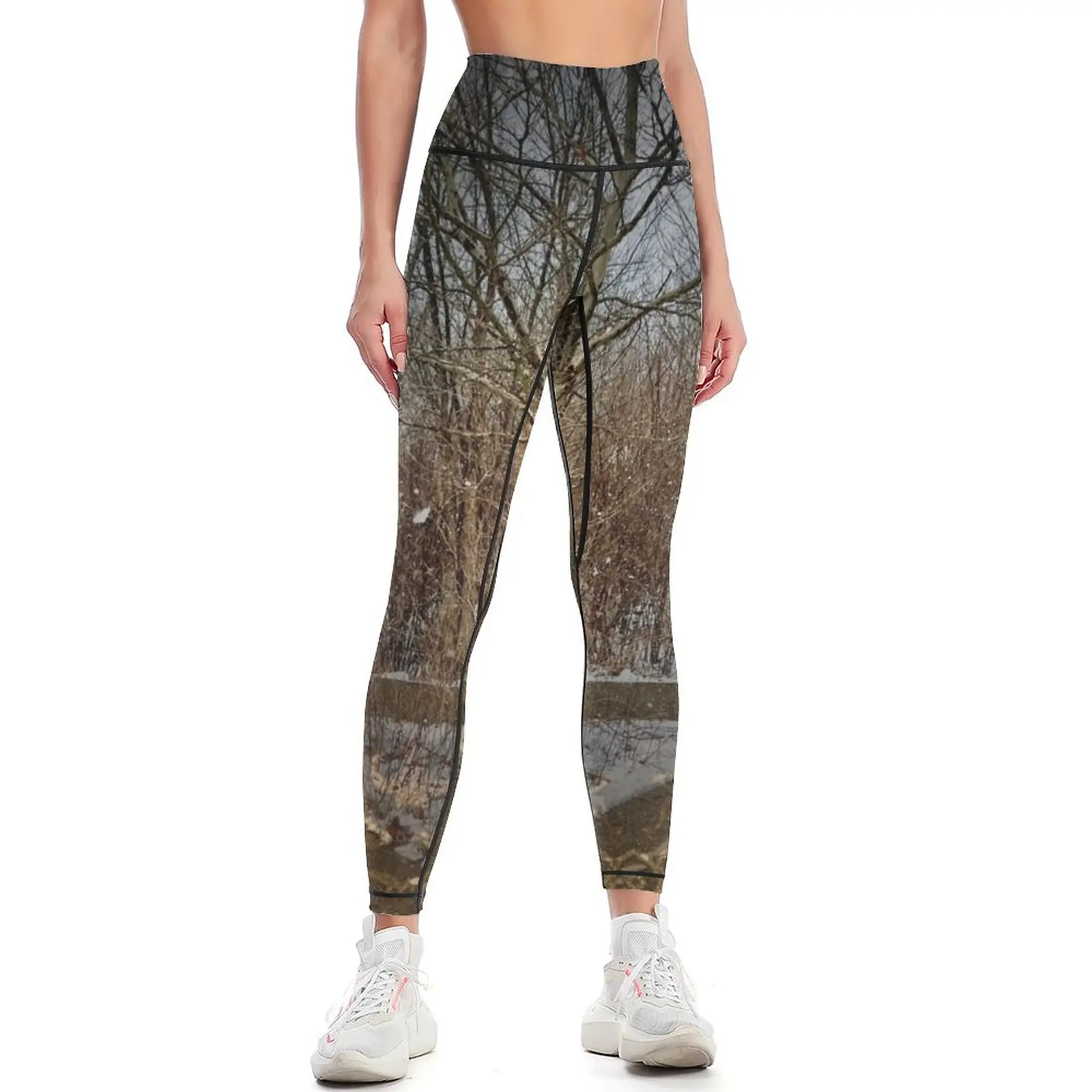 Yoga Fitness Park - Leggings mimetici stile Winter Park, abbigliamento