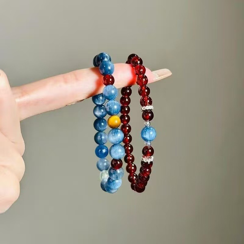 Yoga Fitness Gifts - Bracciale di perle di granato e