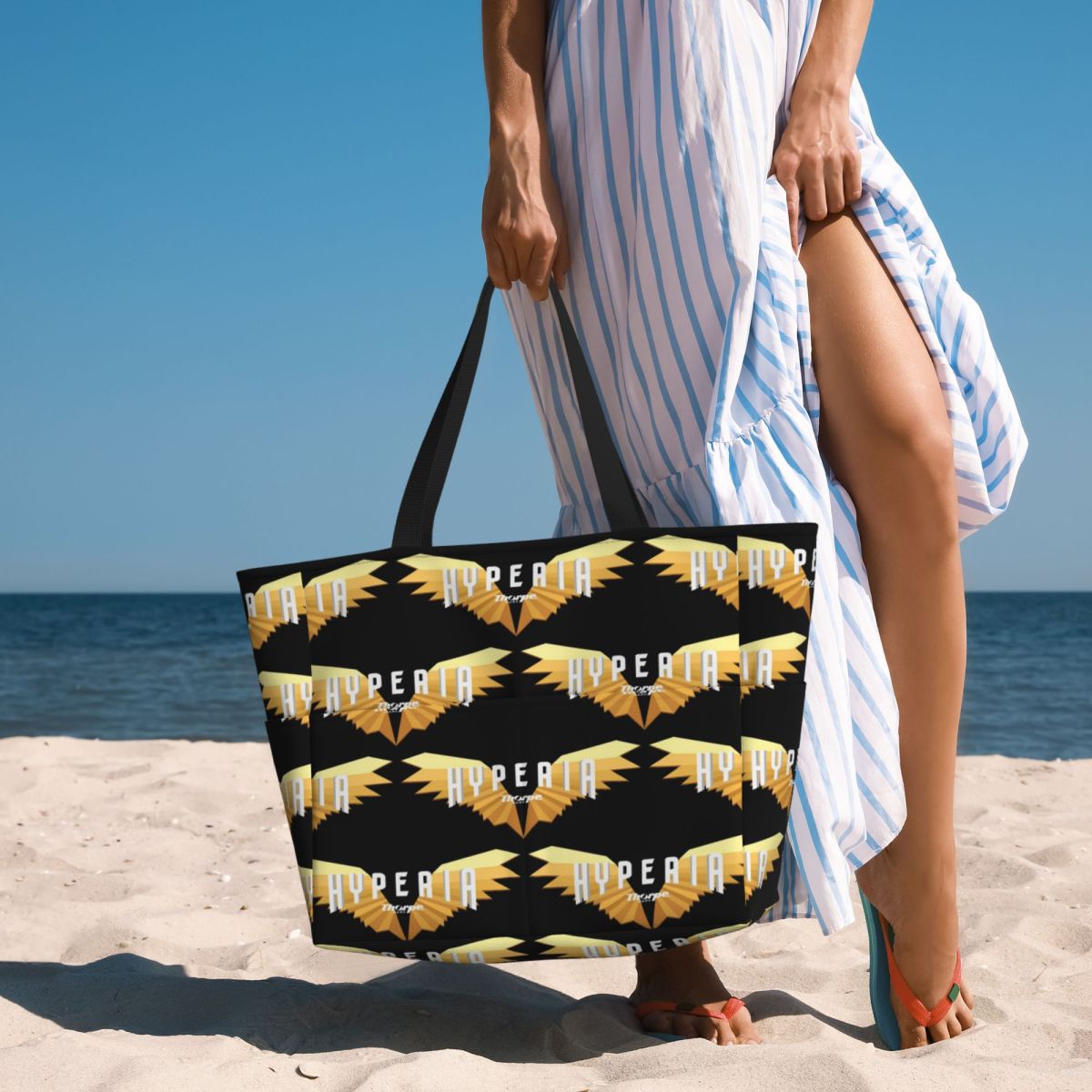 Yoga Fitness Park - Borsa tote da spiaggia con logo