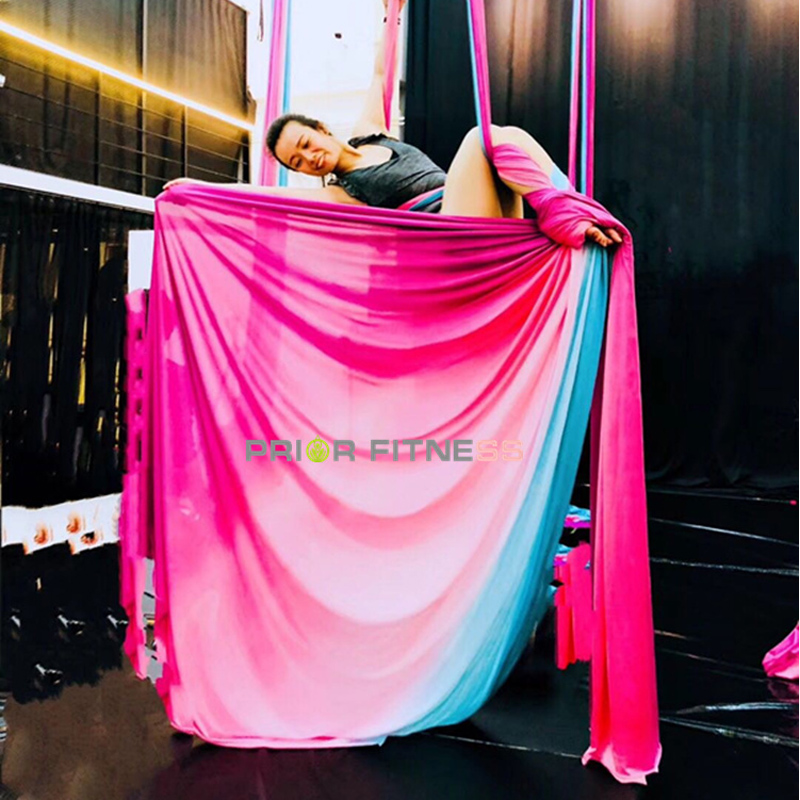 Yoga Swing Aerial - Amaca Yoga antigravità Ombre, tessuto argentato,