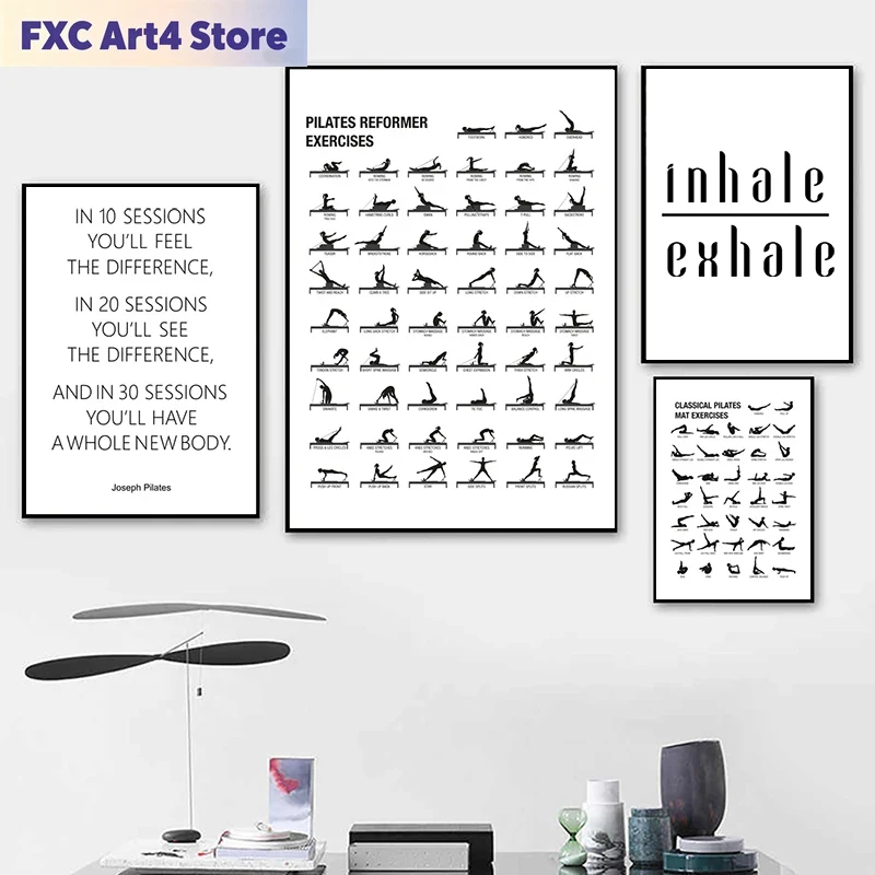 Yoga Fitness Gifts - Poster Senza Cornice per Allenamento Pilates,