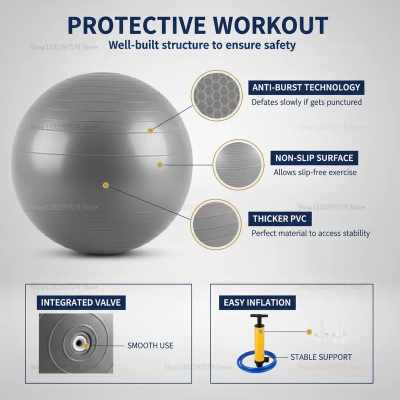 Palla da Yoga Anti-Scoppio con - Exercise Ball Stability recensione e prezzo