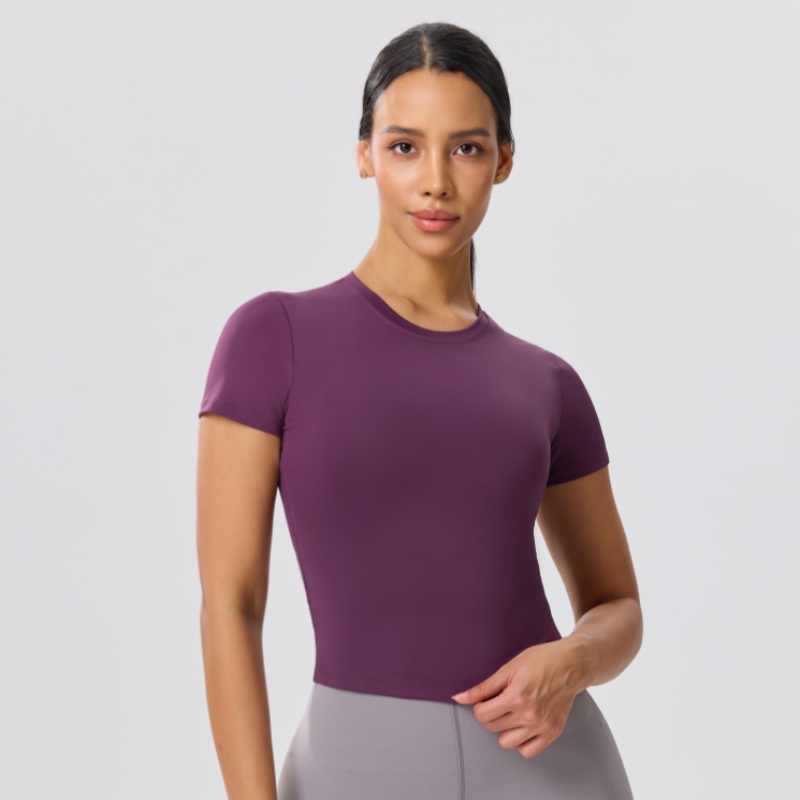 T-shirt sportiva slim a tinta  - Yoga Fitness Top recensione e prezzo
