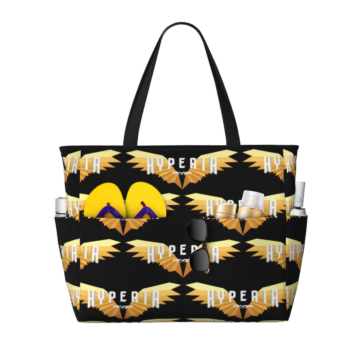 Borsa tote da spiaggia con log - Yoga Fitness Park recensione e prezzo