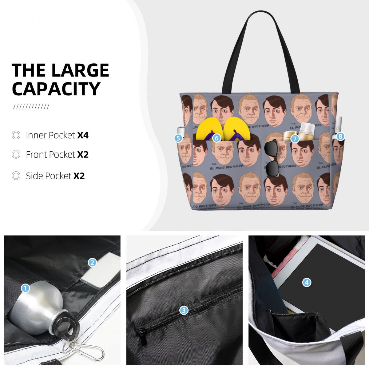 Borsa da spiaggia Peep Show Ma - Yoga Fitness Dude recensione e prezzo