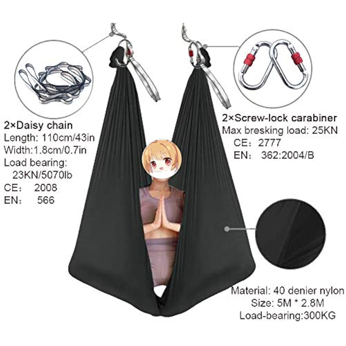 Amaca per Yoga Aereo 5M x 2.8M - Yoga Swing Aerial recensione e prezzo