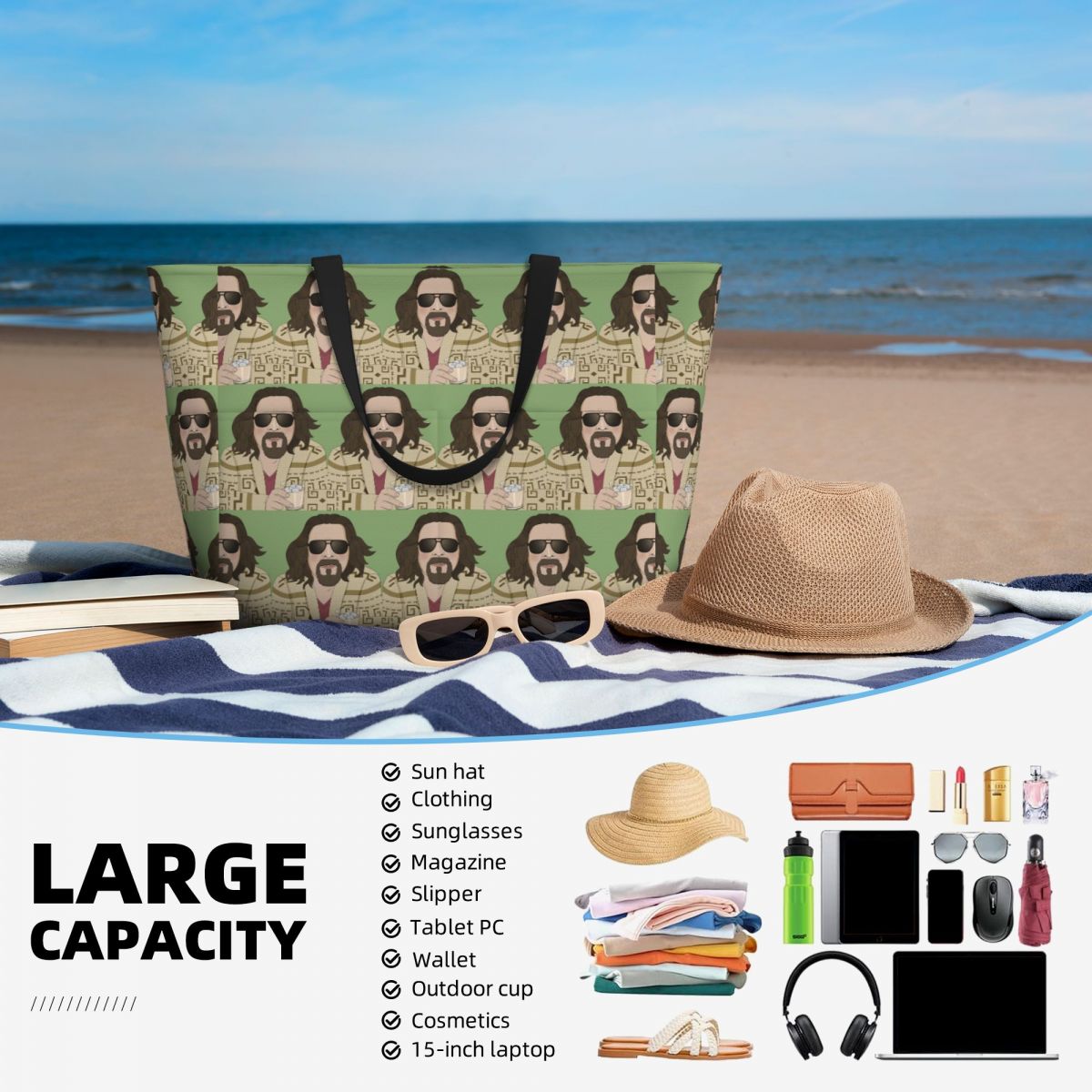 The Dude- The Big Lebowski Bea - Yoga Fitness Dude recensione e prezzo