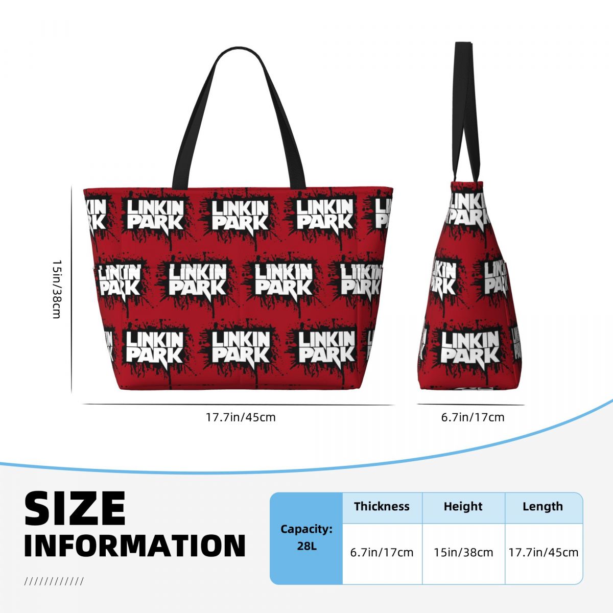 Linkin Park Band Borsa da spia - Yoga Fitness Park recensione e prezzo