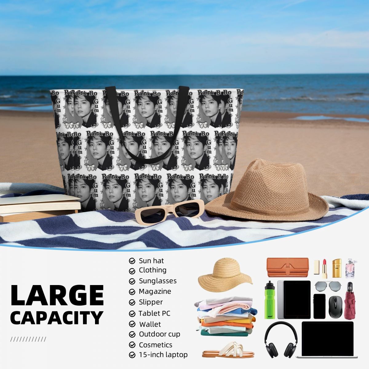 Borsa tote da spiaggia Park Bo - Yoga Fitness Park recensione e prezzo